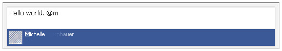 @mention facebook feature