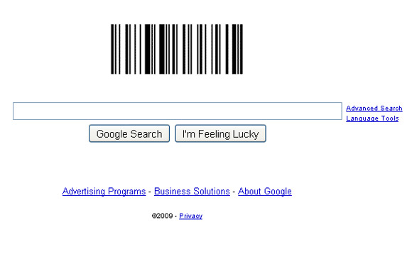 Google Barcode Logo Page