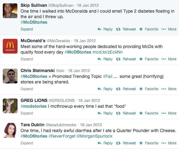 Think it through when it comes to hashtags mcdstories