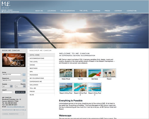 ME Cancun resort redesign by THAT Agency
