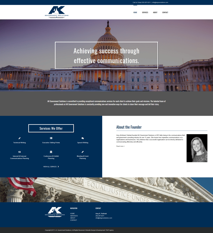 AK Government Solutions Website Redesign Case Study