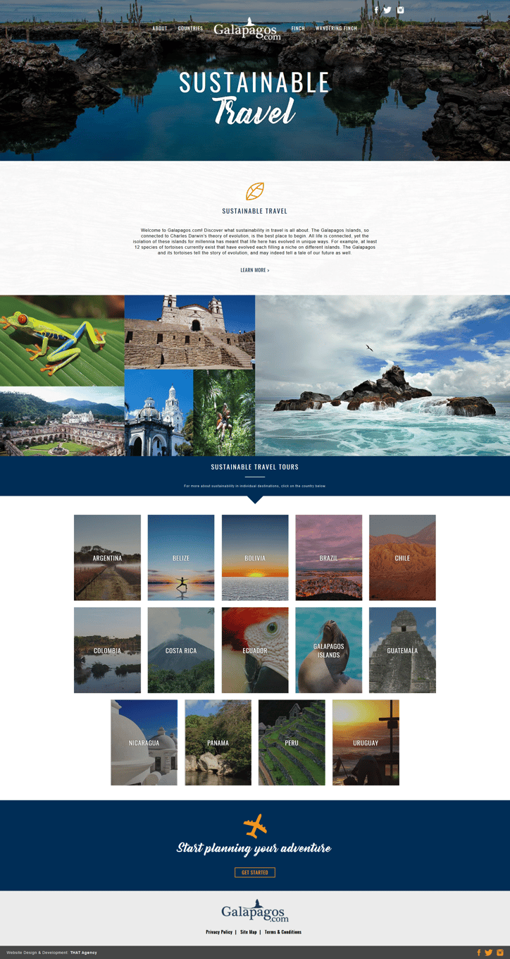 Galapagos.com Website Redesign