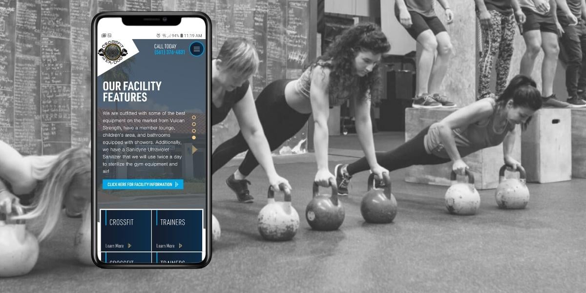 Gym website design for CrossFit Sea Dog of Jupiter, Florida