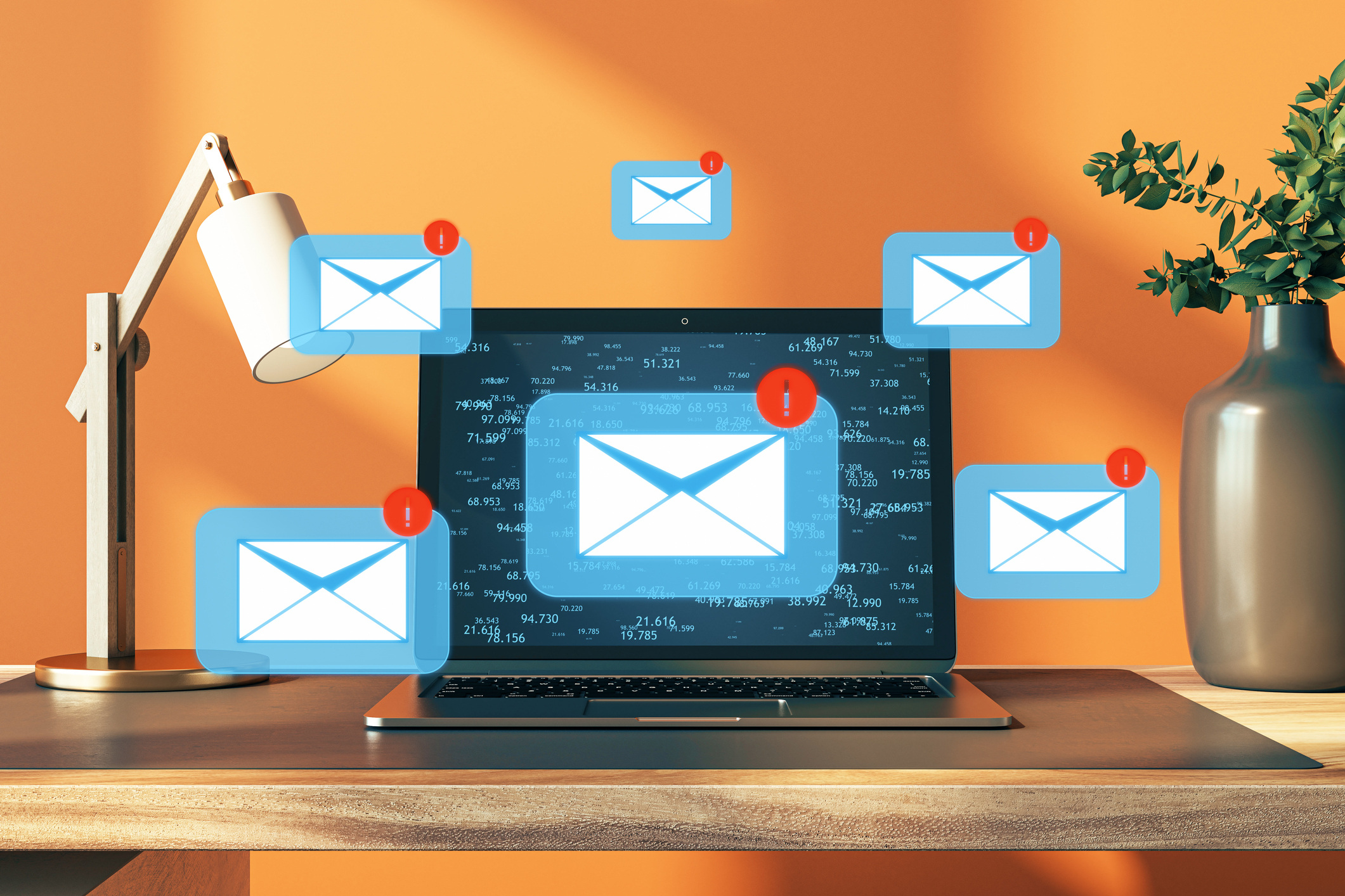 A concept image of email marketing.