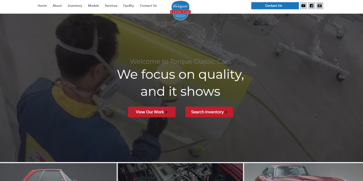 New Website | Torque Classic Cars | Palm Beach Web Design and Development Company | THAT Agency