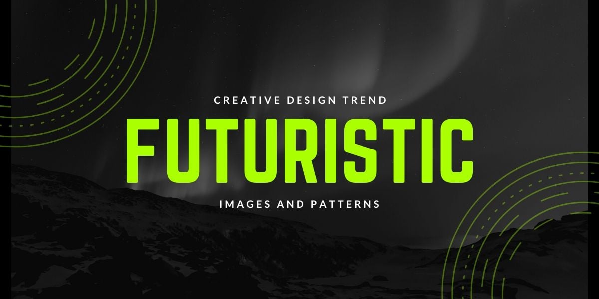 A text-heavy futuristic design exemplifying one of the top website design trends for 2020 and 2021