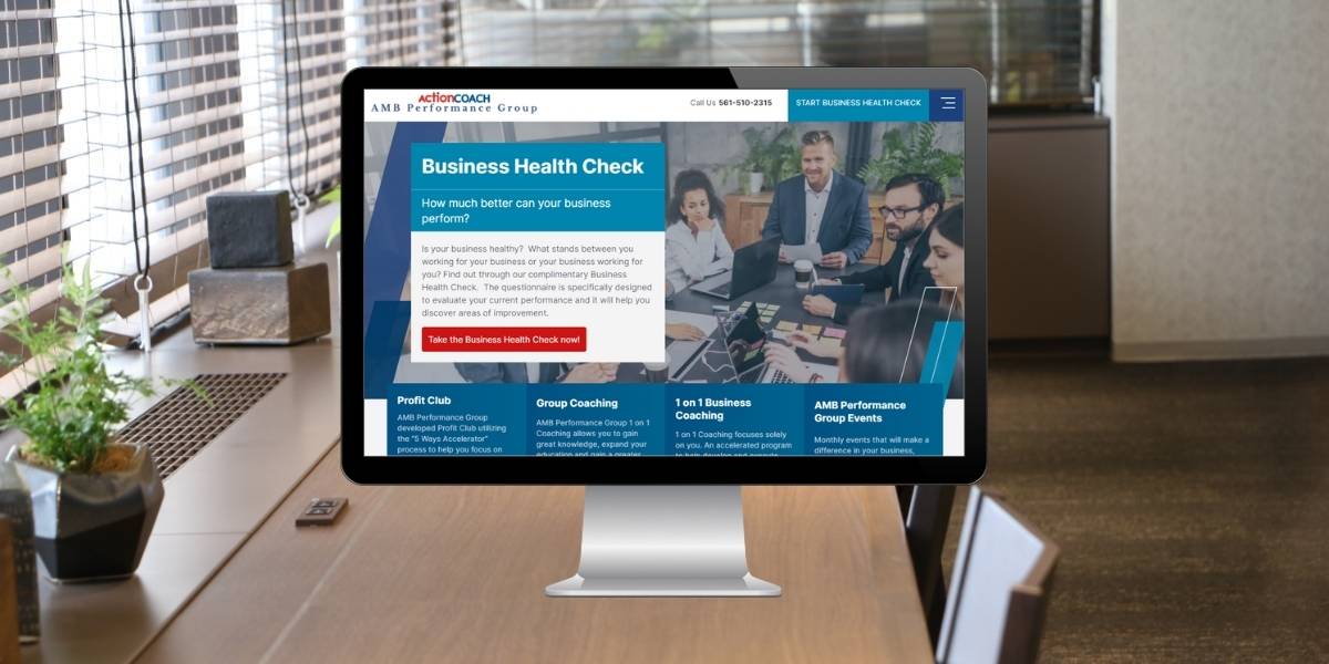 concept image of AMB Performance Group website