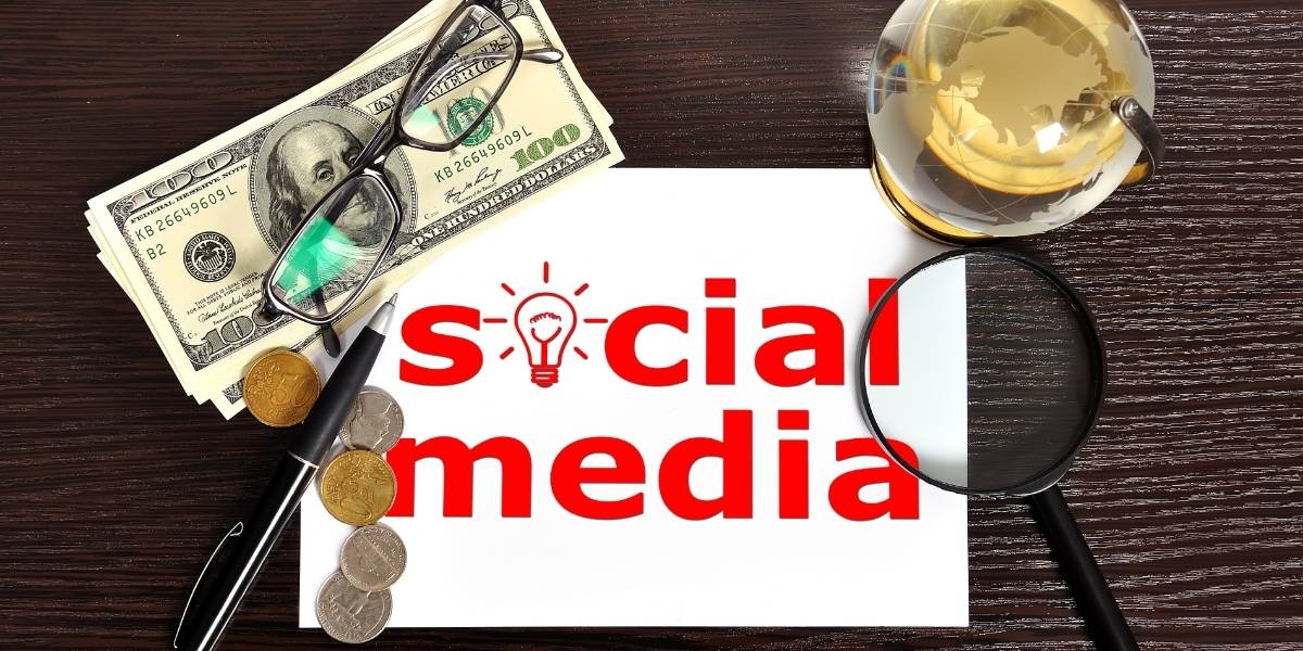 social media ads budget concept image